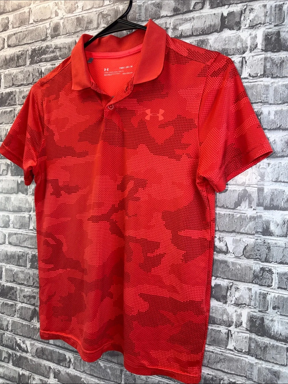 Under Armour Red Camo Performance Polo